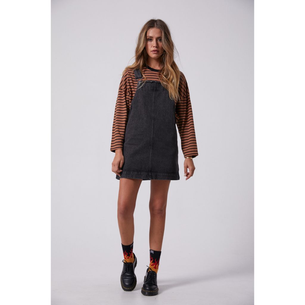Mae - Denim Overall Dress