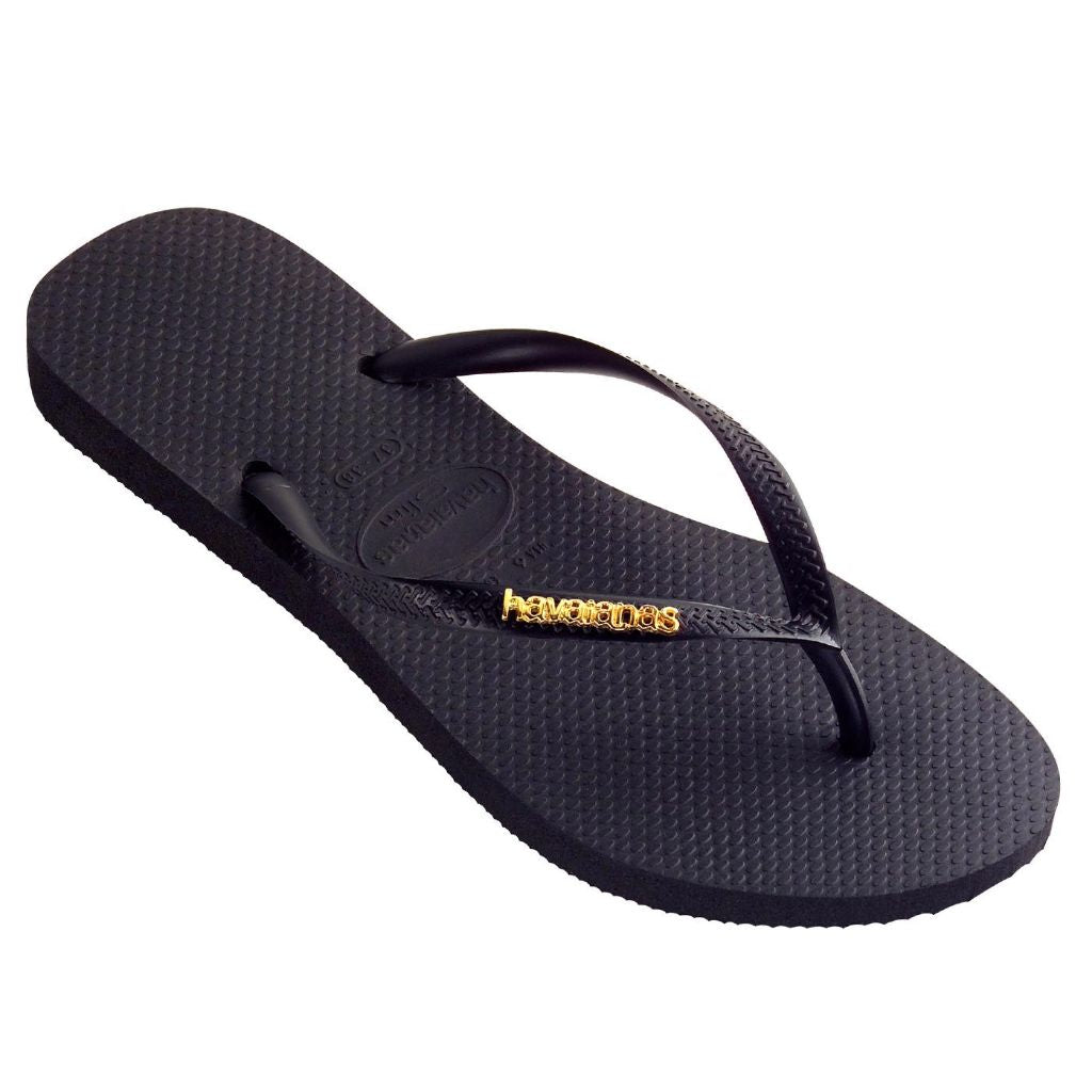 Slim Metal Logo Black/Gold