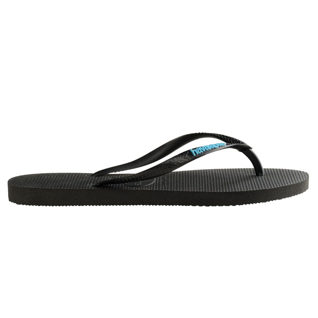 Slim Rubber Logo Black/Blue