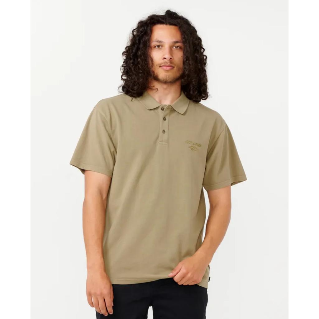 Fade Out Embroid Polo Shirt