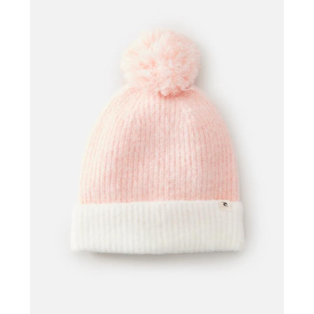 Girls 2 Tone Regular Pom Pom Beanie