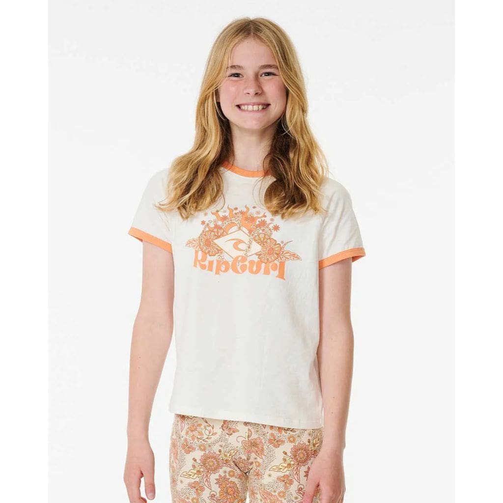 Sun Catcher Ringer Girls Tee
