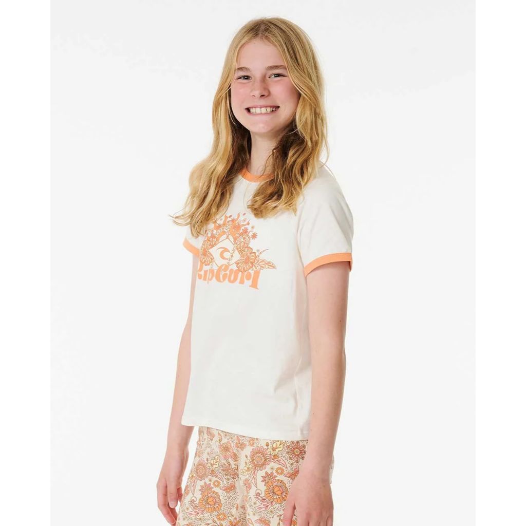 Sun Catcher Ringer Girls Tee