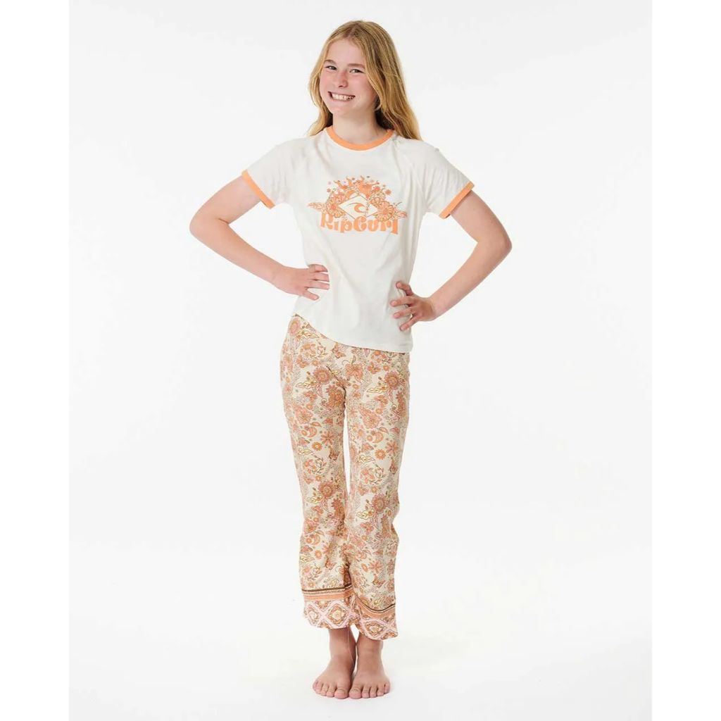 Sun Catcher Ringer Girls Tee