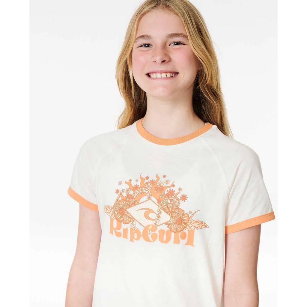 Sun Catcher Ringer Girls Tee