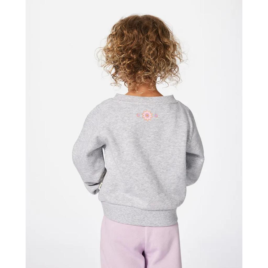 Girls Rainbow Tide Print Crew