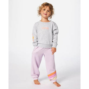 Girls Rainbow Tide Print Crew