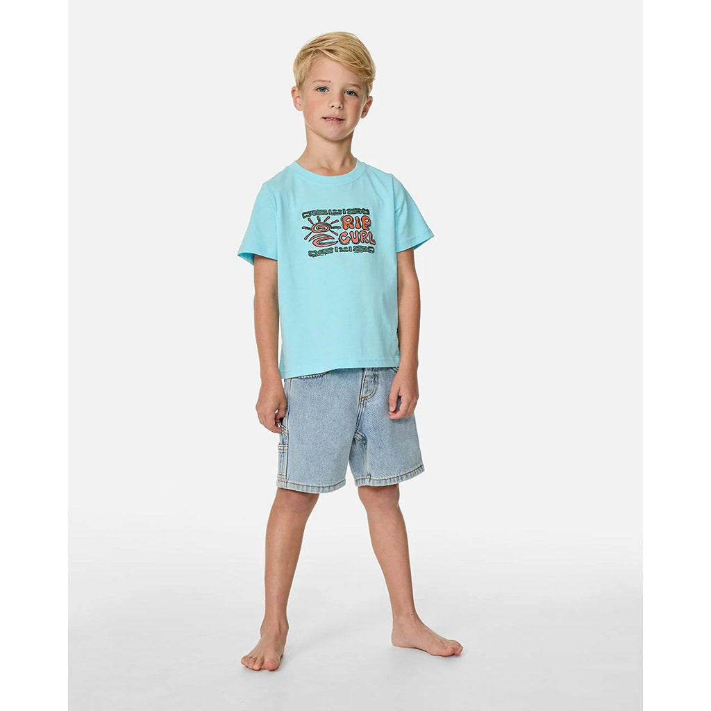 Boys Cosmic Surfing Logo Tee