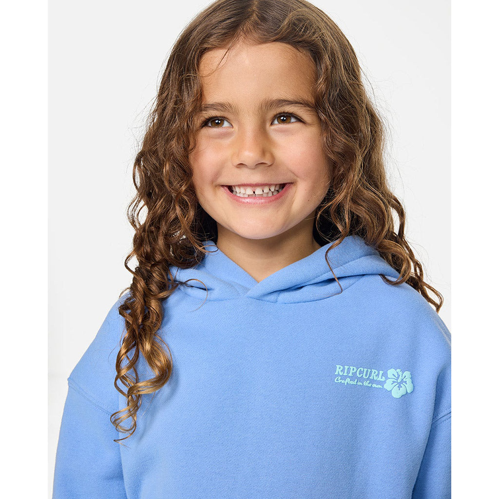 Girls Surf Puff Hood Party Fleece