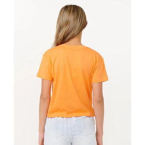 Girls Sun Sol Logo Crop Tee