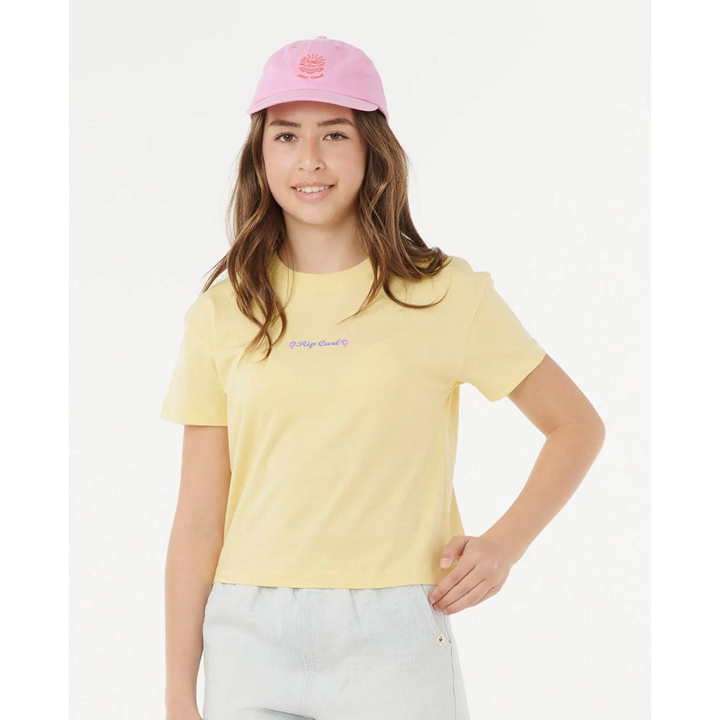 Girls Sunset Skies Crop T-Shirt