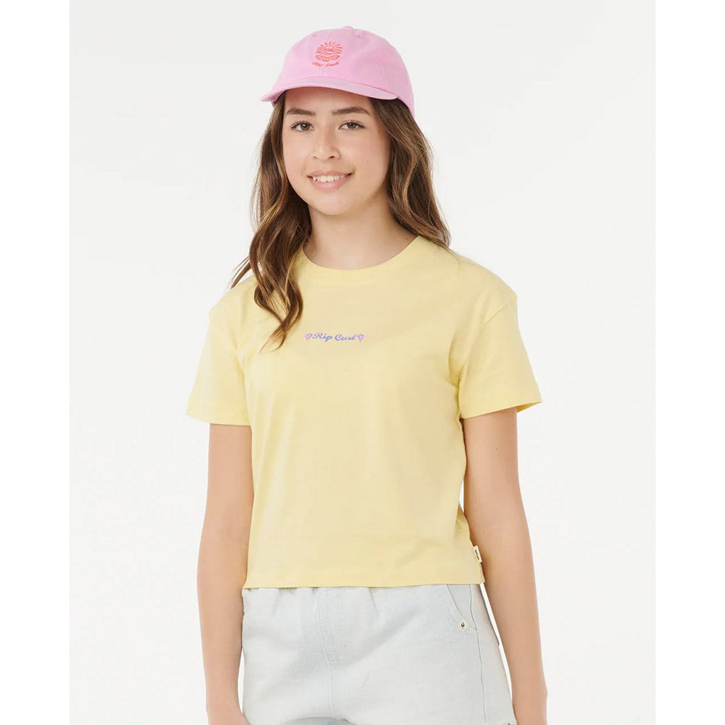 Girls Sunset Skies Crop T-Shirt