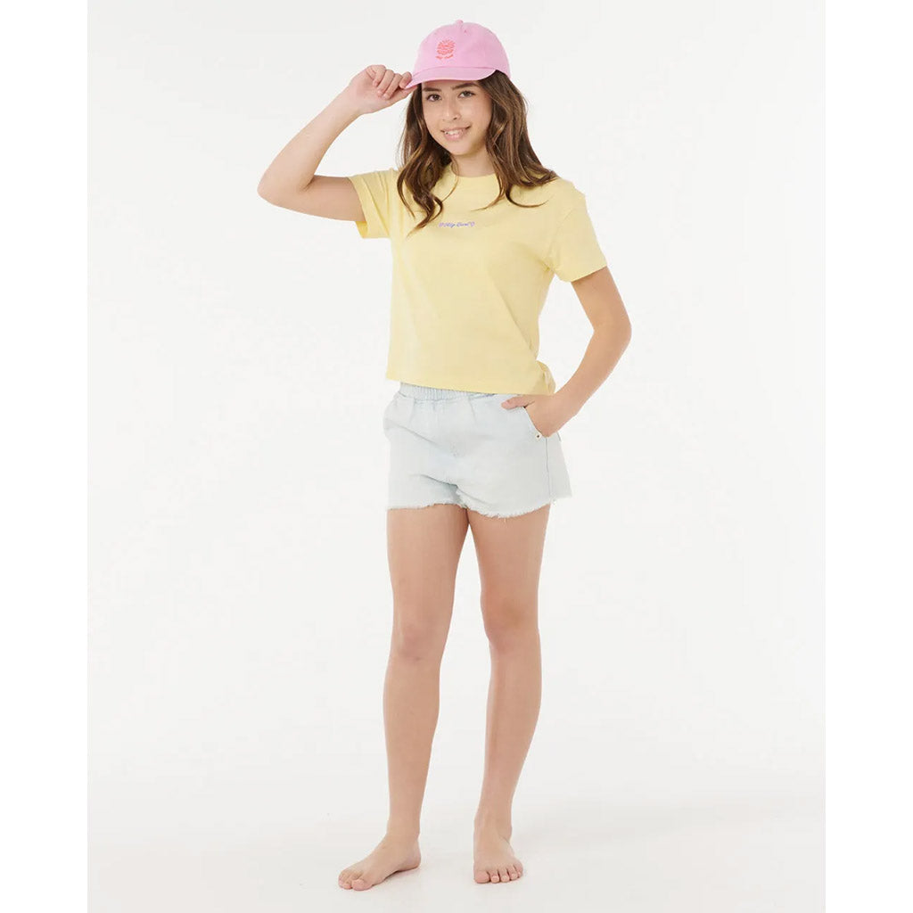 Girls Sunset Skies Crop T-Shirt