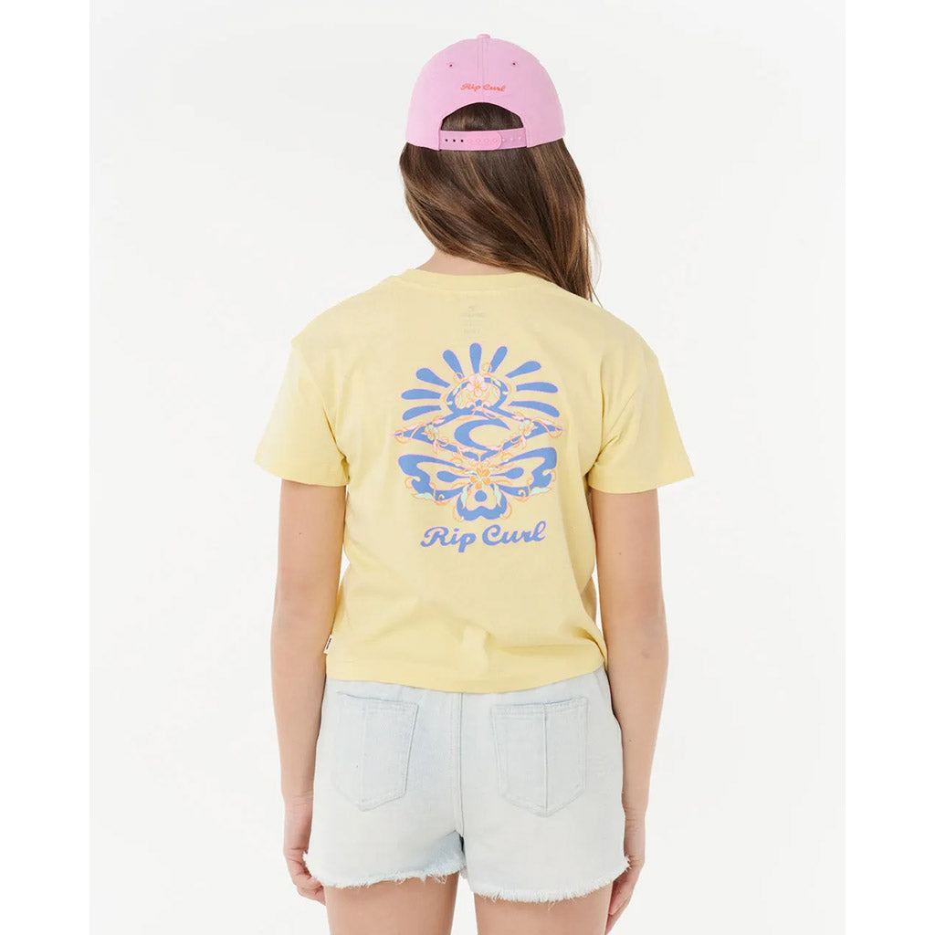 Girls Sunset Skies Crop T-Shirt