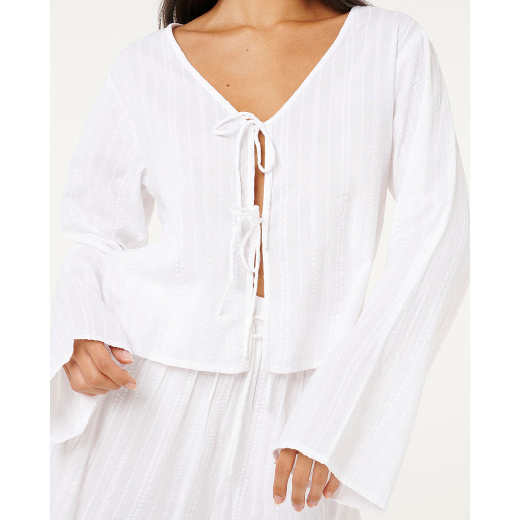 Haze Tie Front Long Sleeve