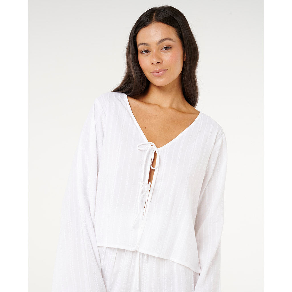 Haze Tie Front Long Sleeve