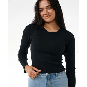 Classic Ribbed Long Sleeve Tee