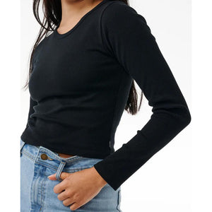 Classic Ribbed Long Sleeve Tee