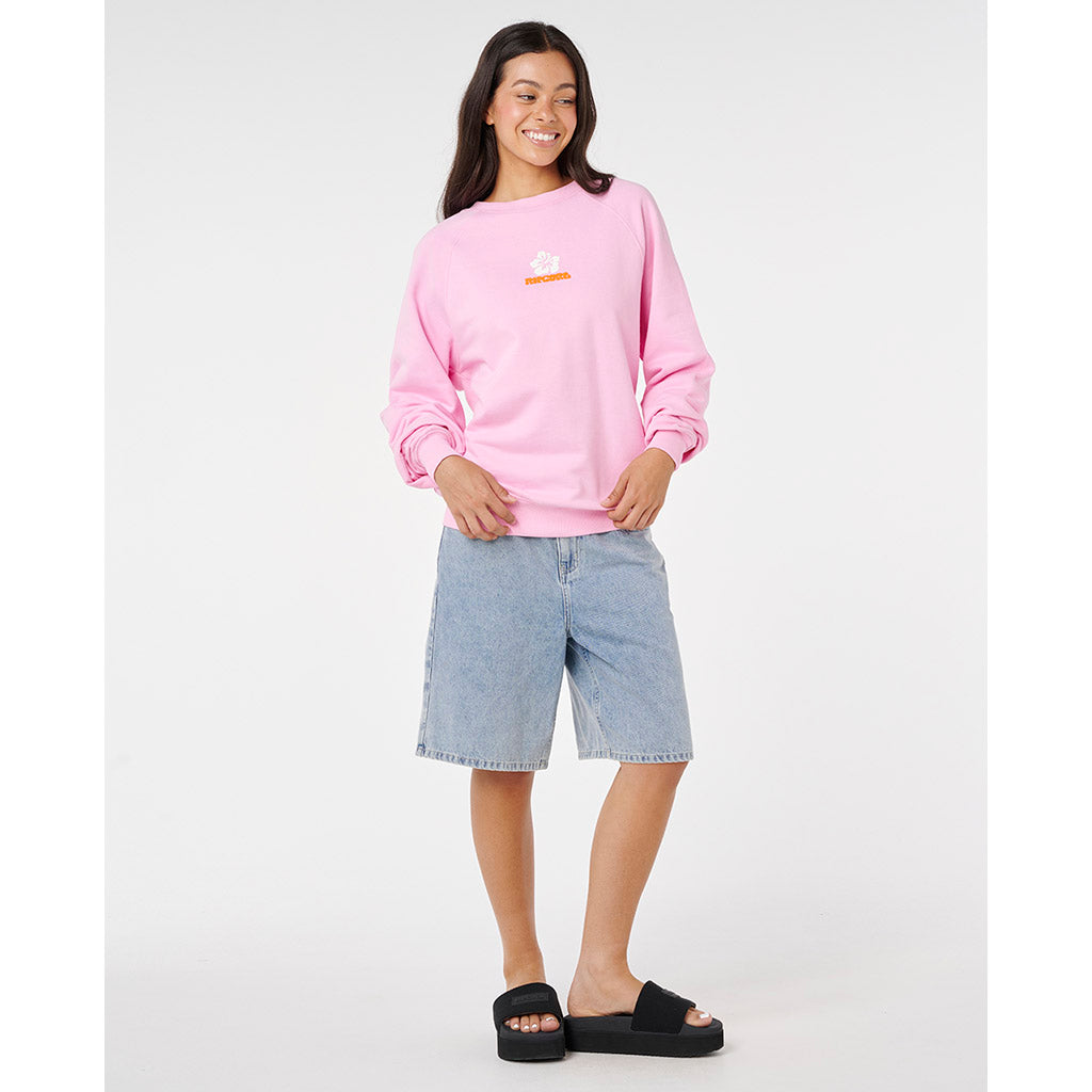 Luxe Surf Raglan Relaxed Crew