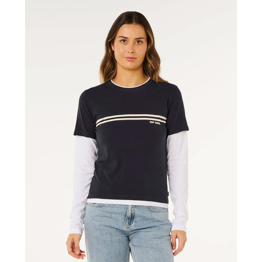 Surf Revival Layered Long Sleeve Tee