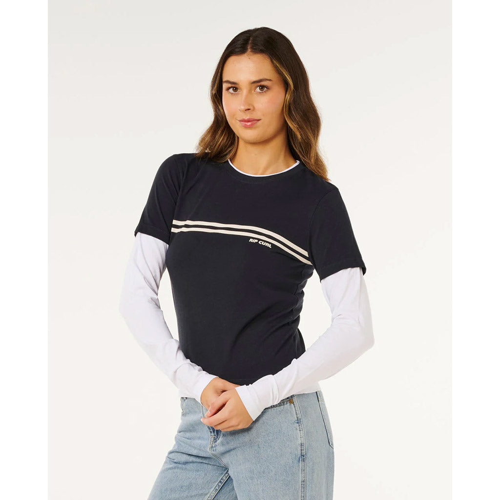 Surf Revival Layered Long Sleeve Tee