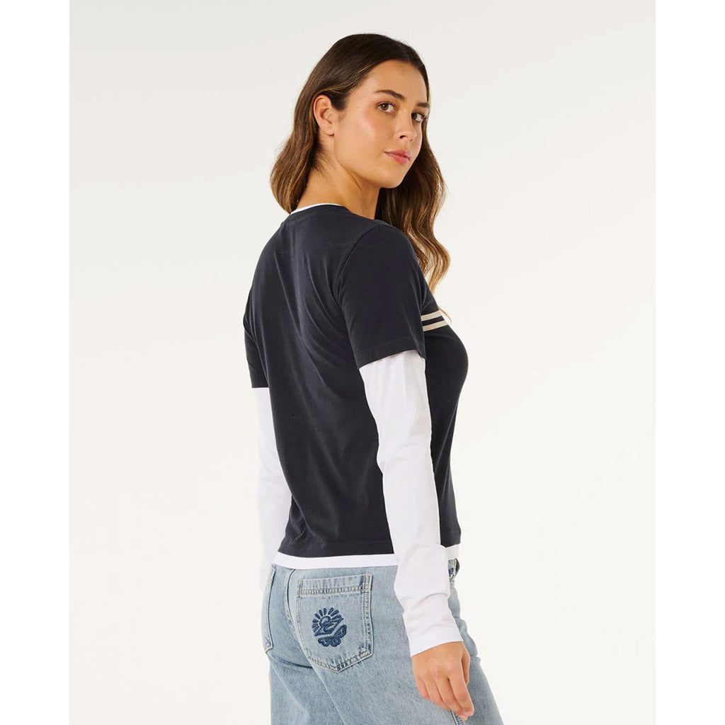Surf Revival Layered Long Sleeve Tee