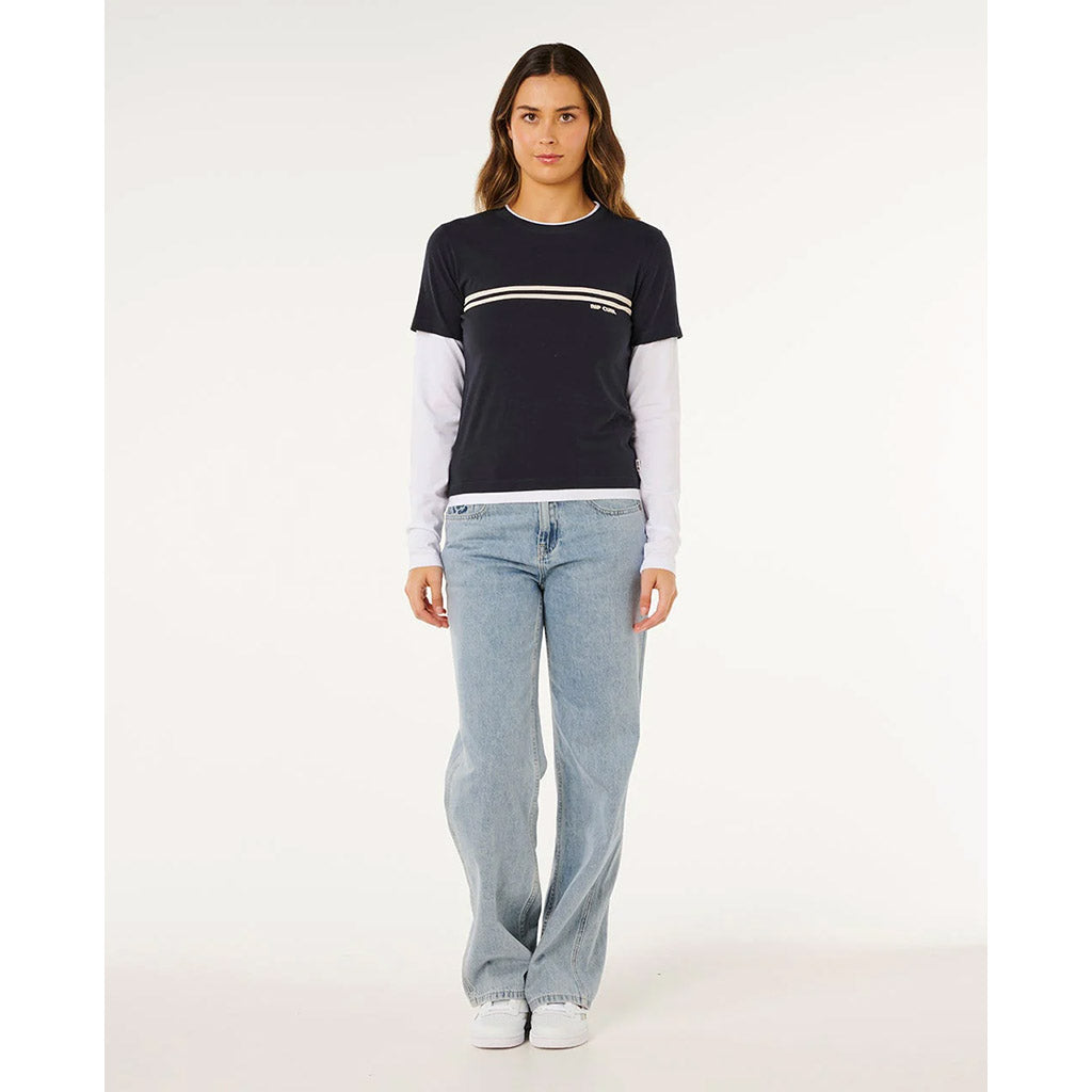 Surf Revival Layered Long Sleeve Tee
