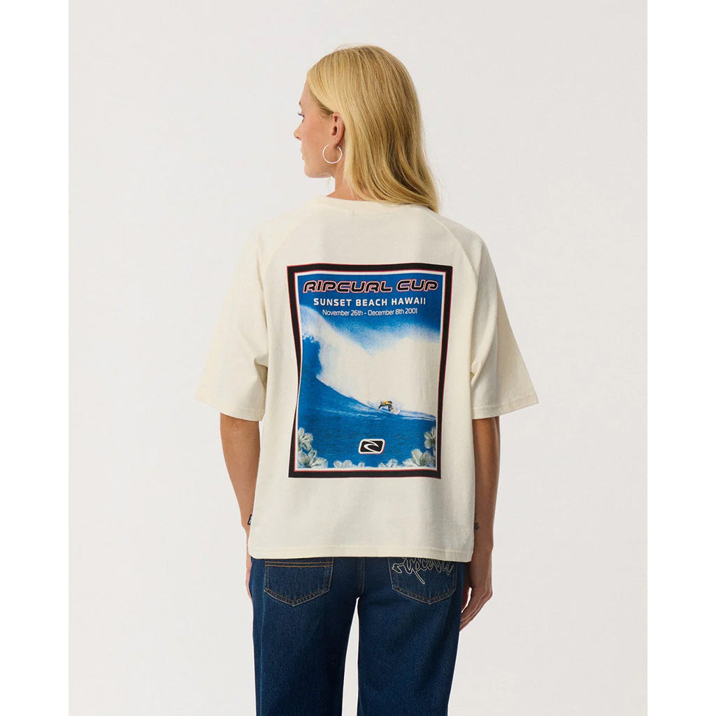 Sunset Beach Raglan Boxy Tee