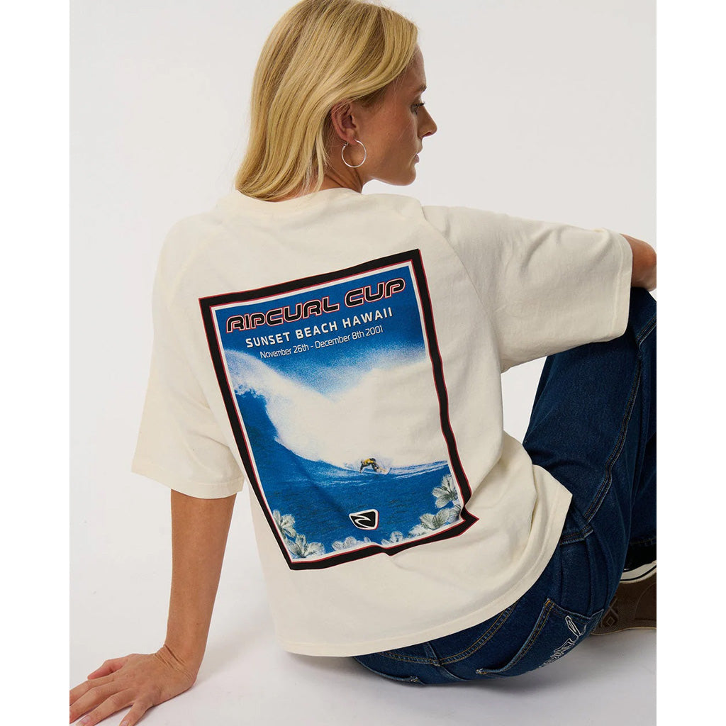 Sunset Beach Raglan Boxy Tee