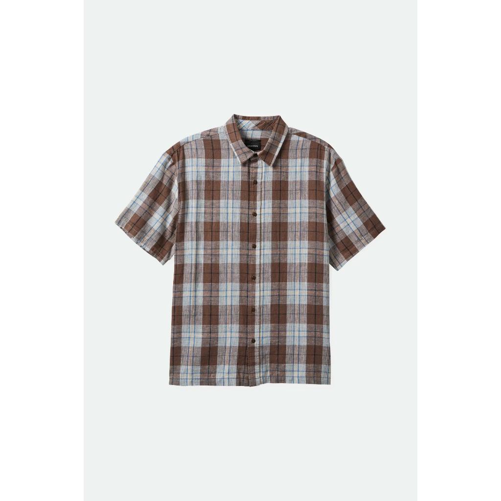 Cru Linen Blend Short Sleeve Relaxed Woven Shirt