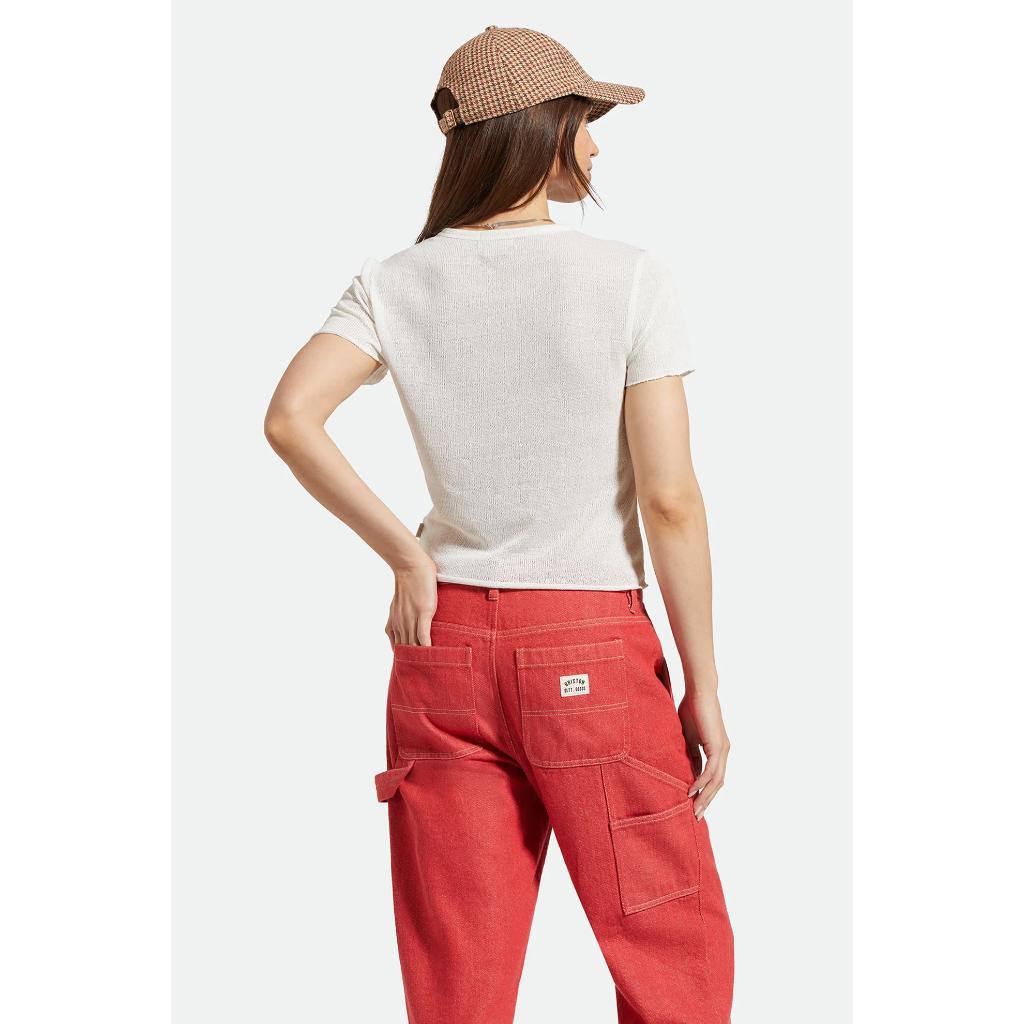 Sheer Knit Short Sleeve Top