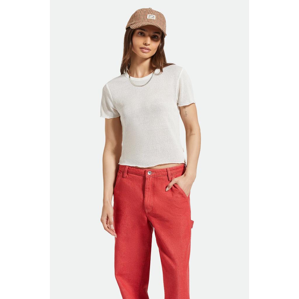 Sheer Knit Short Sleeve Top