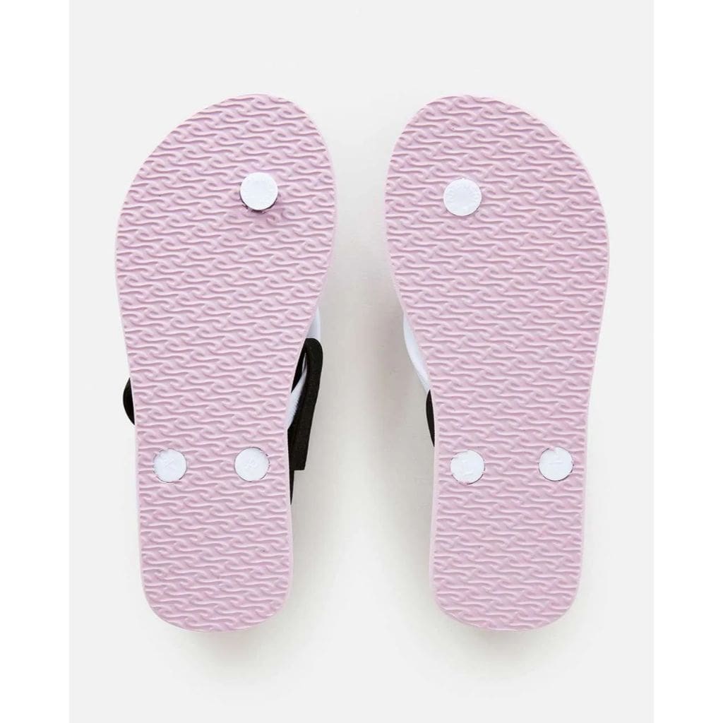 Girls Script Wave Bloom Thongs