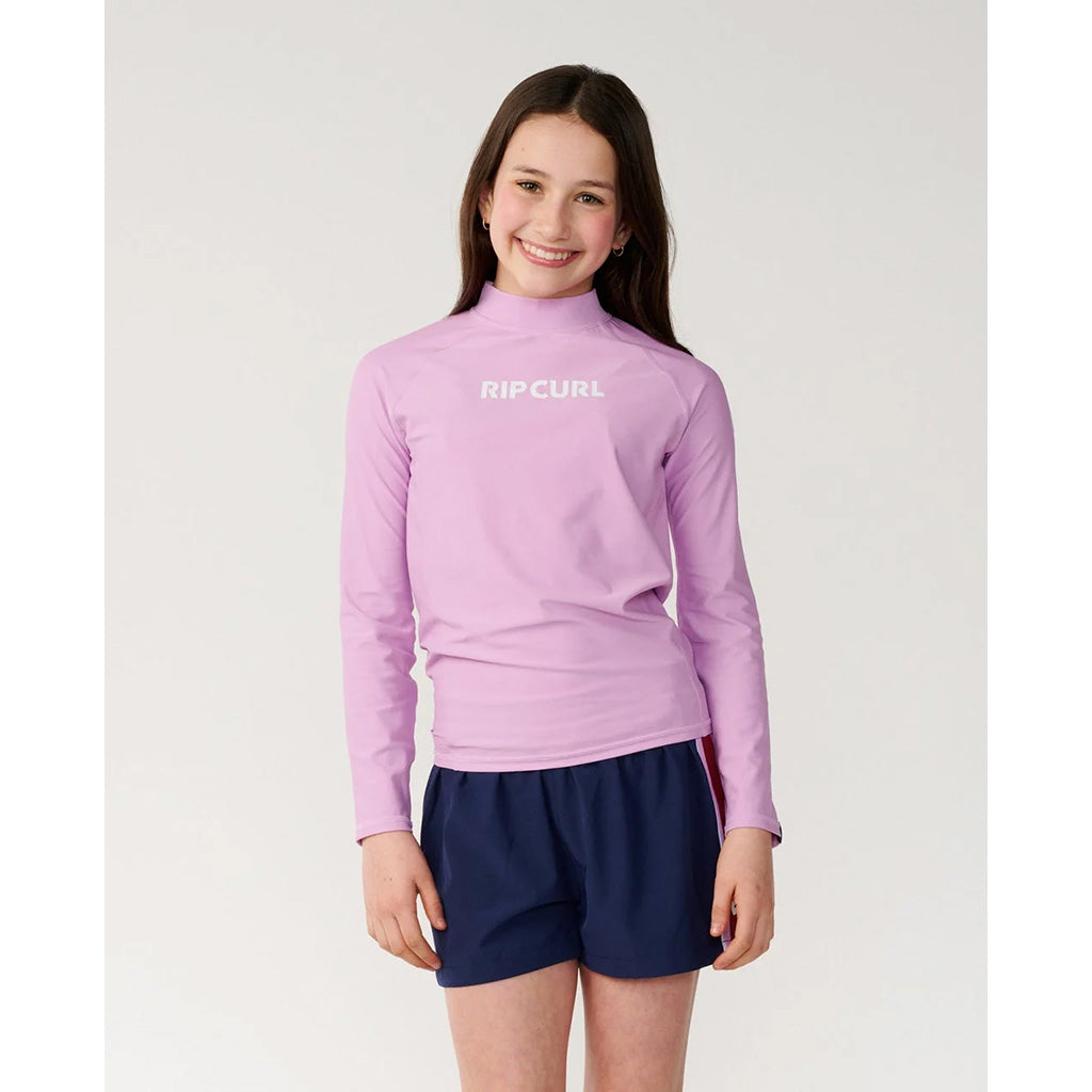 Girls Classic Surf Long Sleeve Rash Vest