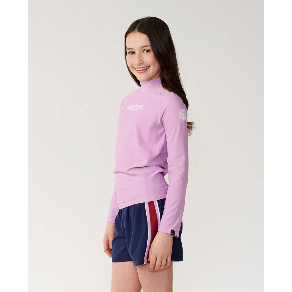 Girls Classic Surf Long Sleeve Rash Vest