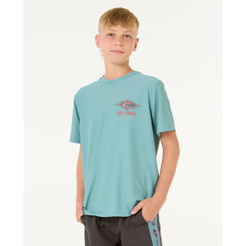 Boys Raw Energy Short Sleeve Rash Vest