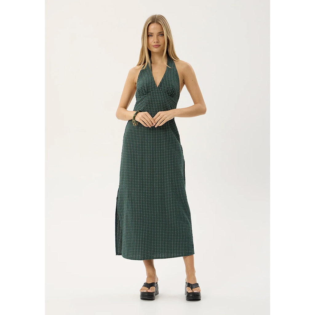 Alexa Seersucker Maxi Dress