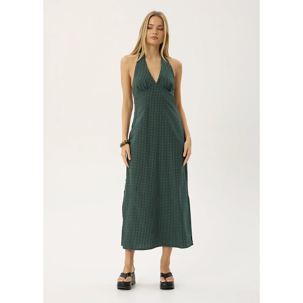 Alexa Seersucker Maxi Dress