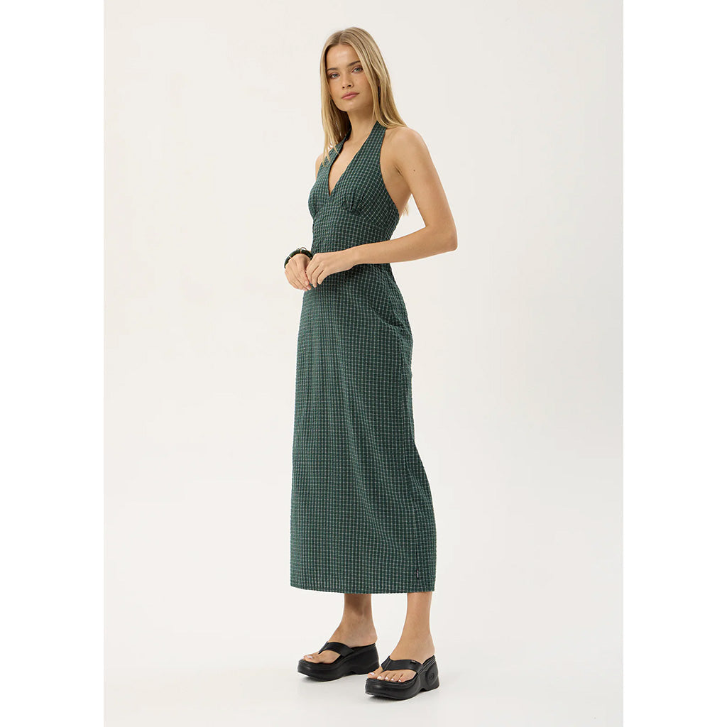 Alexa Seersucker Maxi Dress