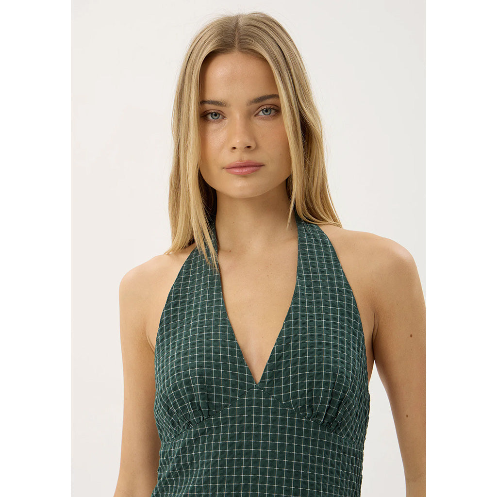 Alexa Seersucker Maxi Dress