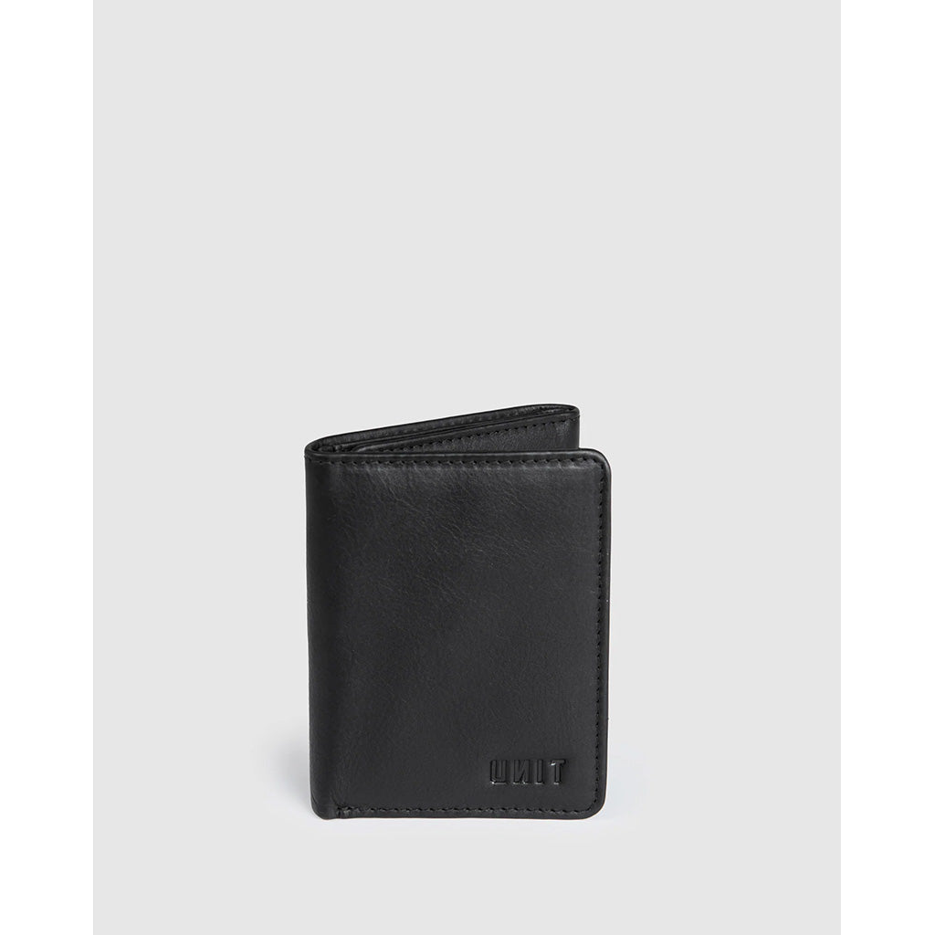 Compact Tri-Fold Leather Wallet