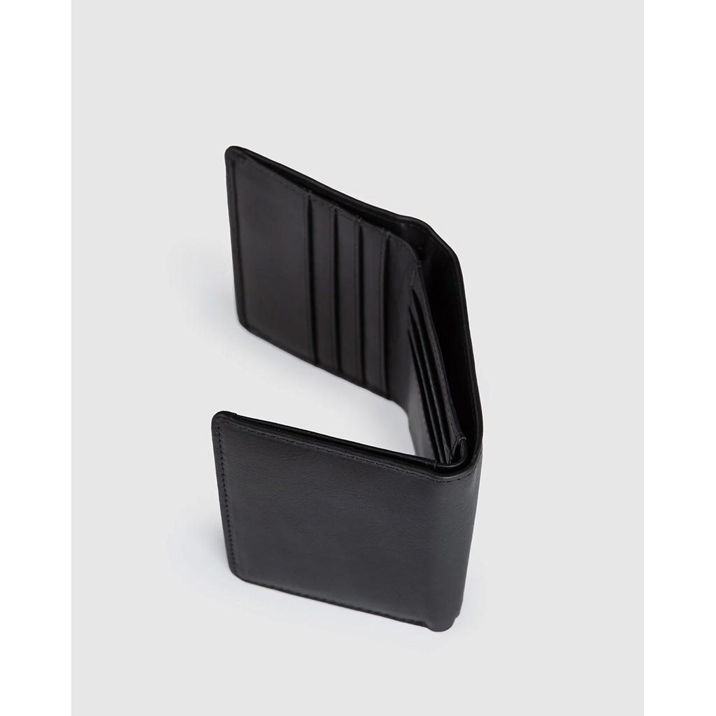 Compact Tri-Fold Leather Wallet