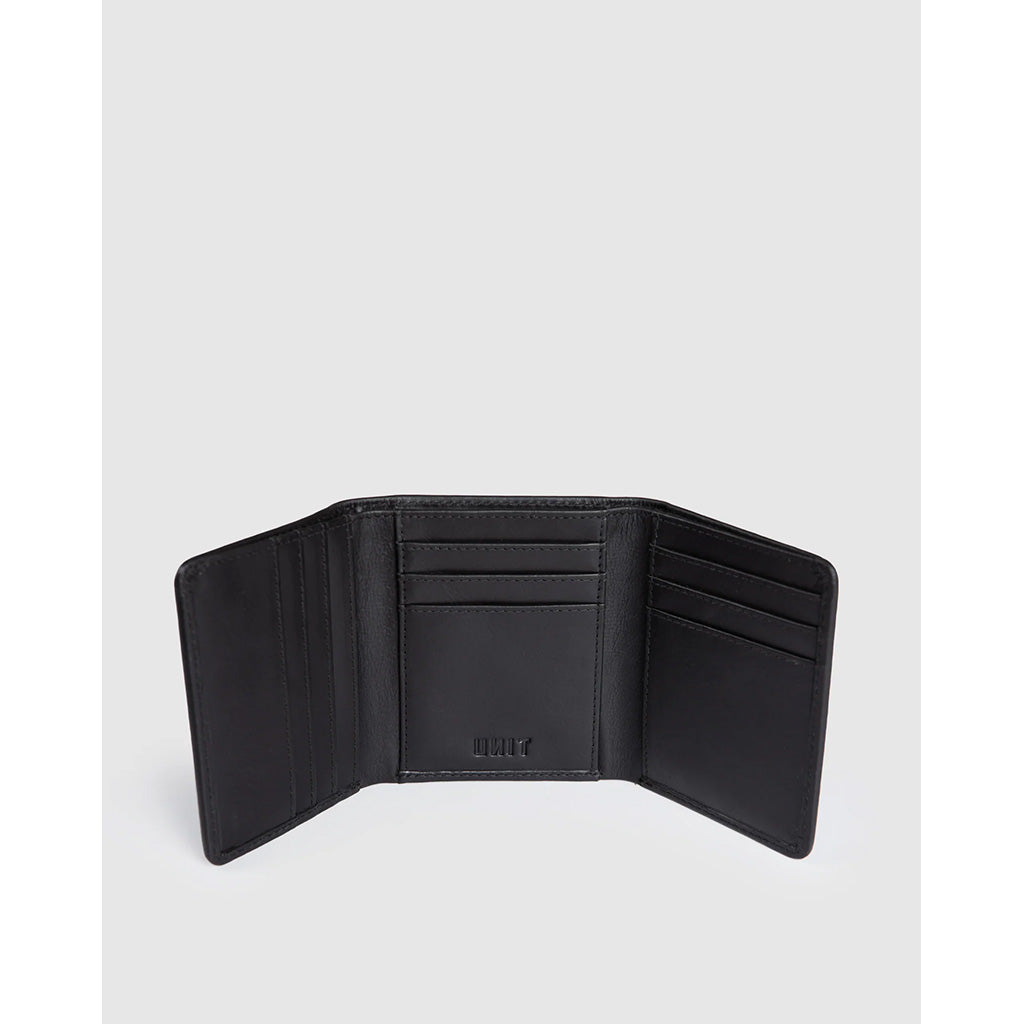 Compact Tri-Fold Leather Wallet