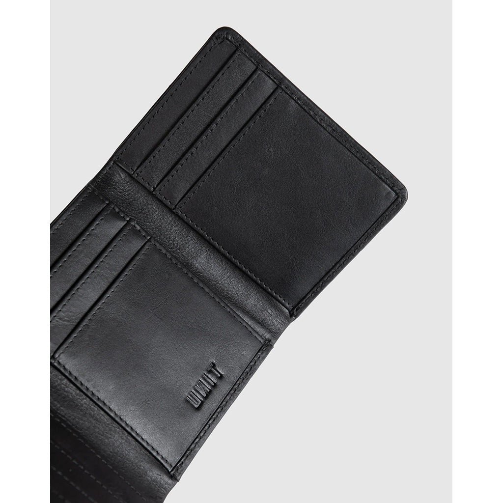 Compact Tri-Fold Leather Wallet
