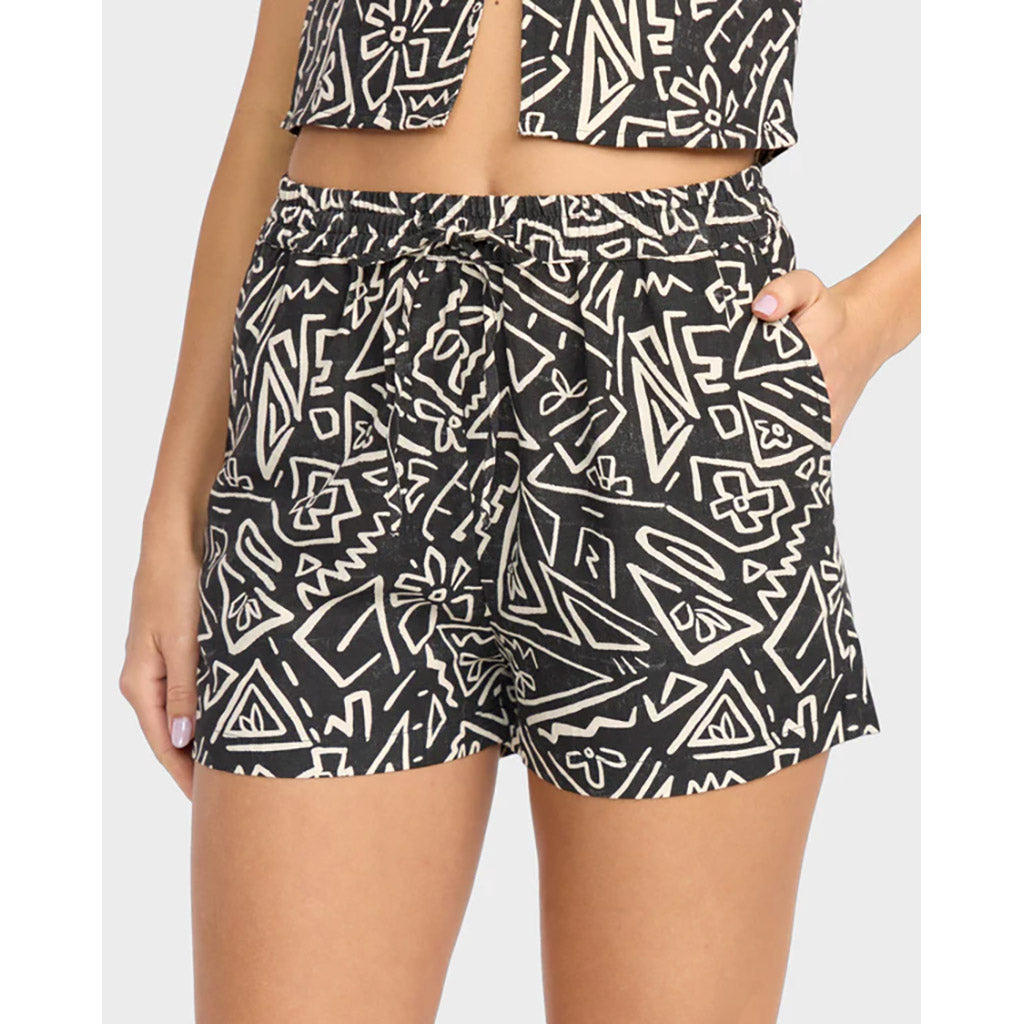 Sunflower Elastic Waist Shorts