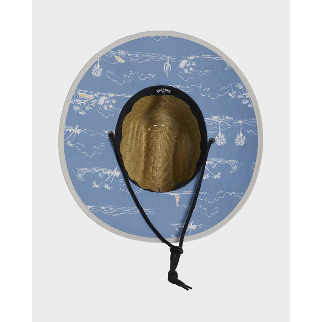 Tides Print Straw Hat