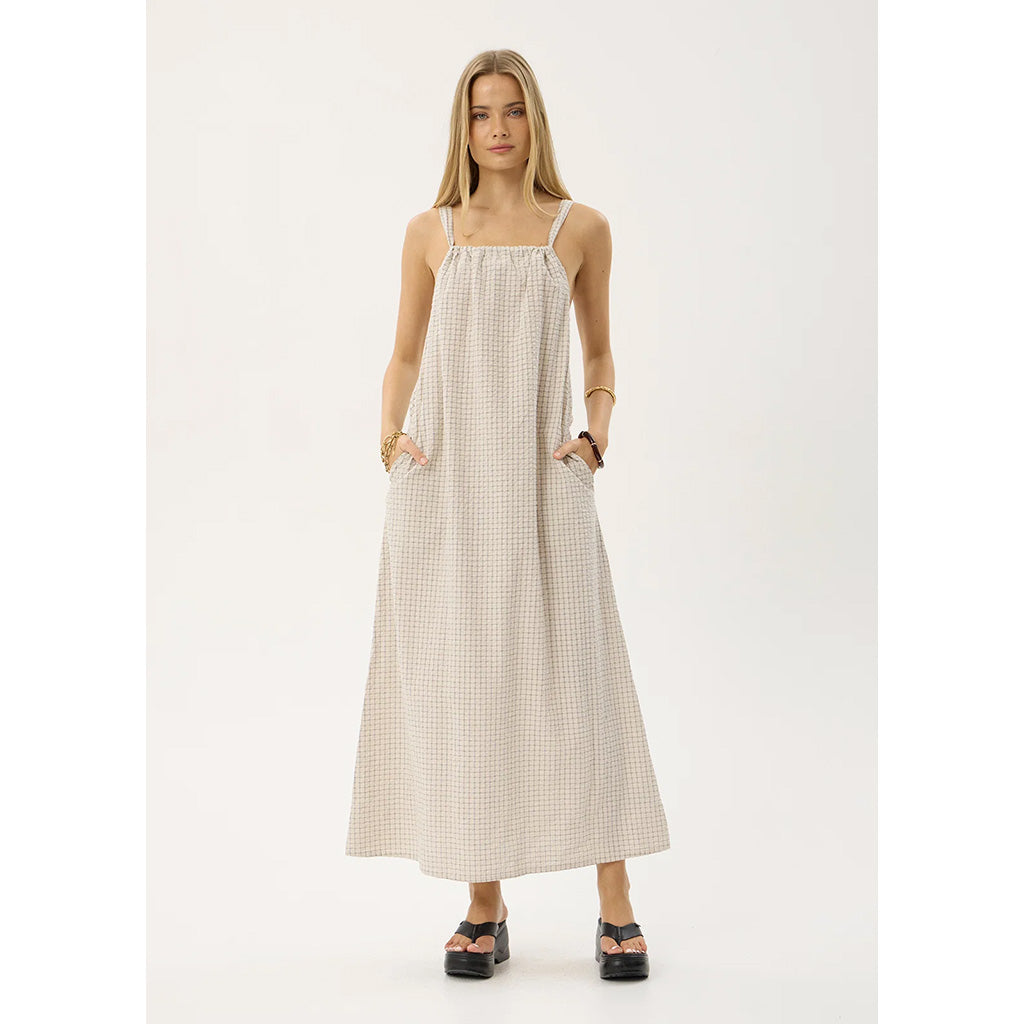 Vania Seersucker Maxi Dress