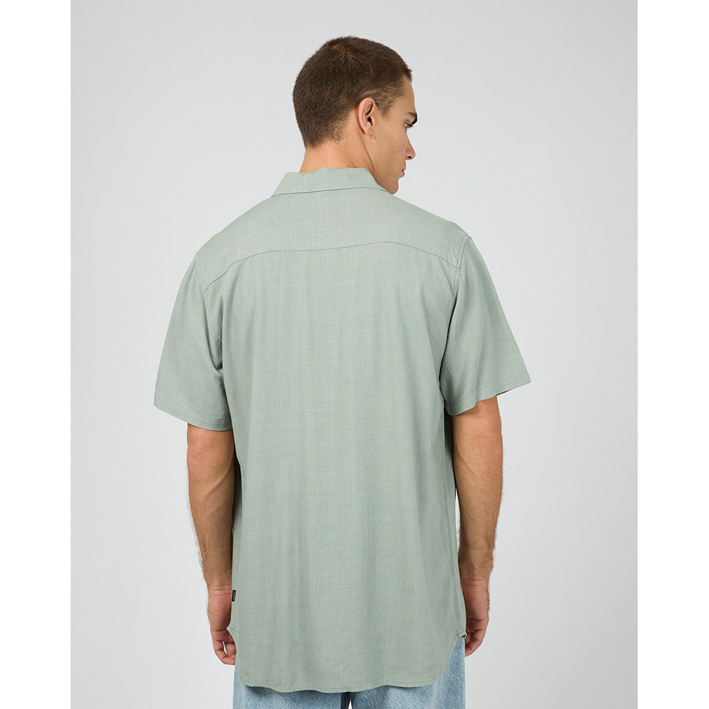 Textured Linen Short Sleeve Shirt