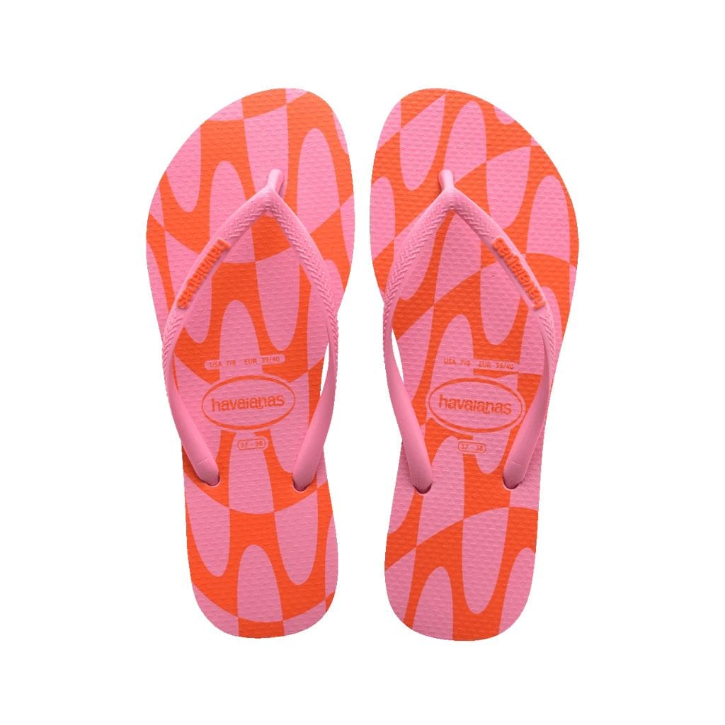 Slim Distorted Wave Pink