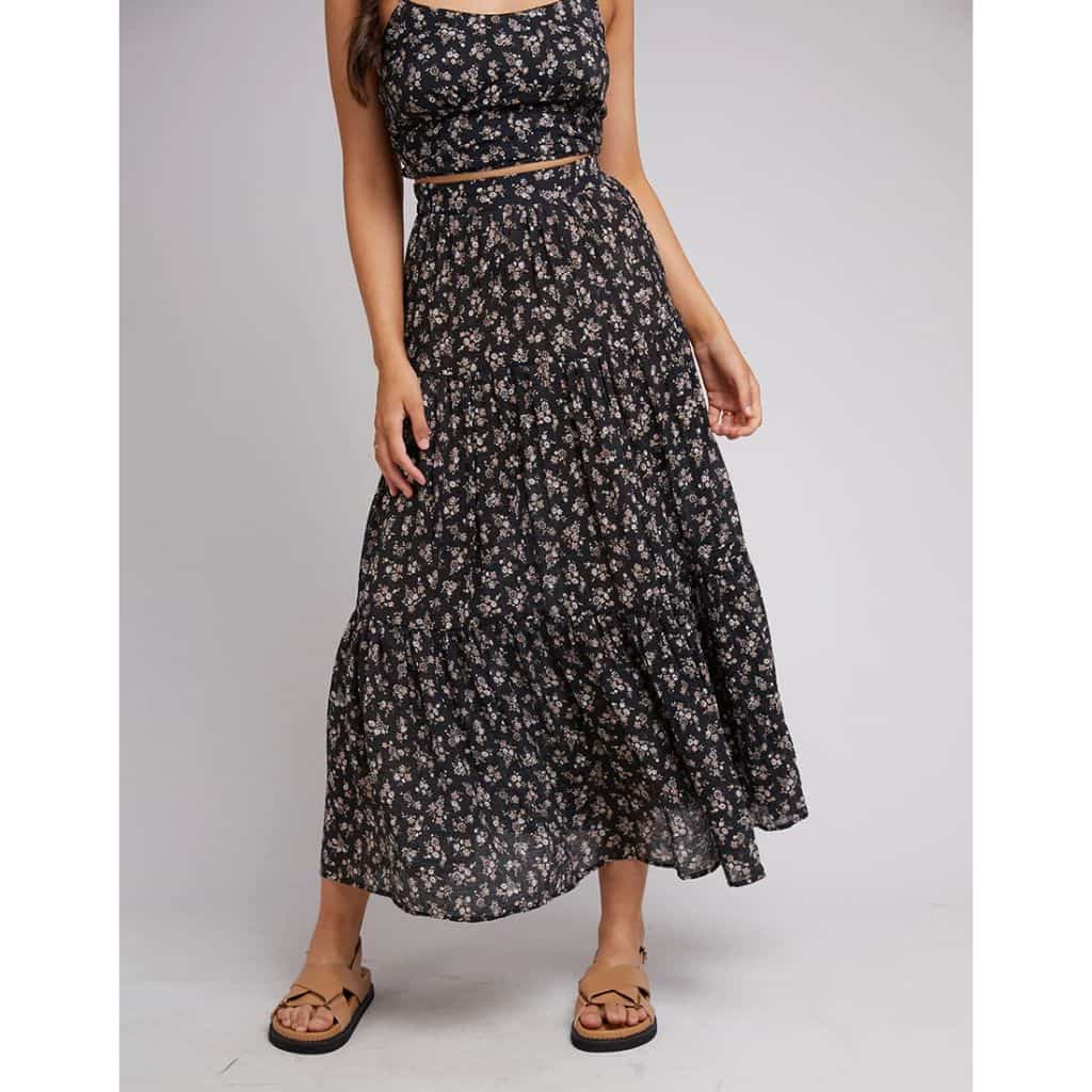 Maya Floral Maxi Skirt